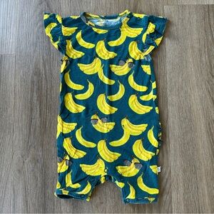 Posh Peanut Ruffled Banana Print Romper 🍌
